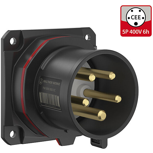 WALTHER-WERKE CEE NEO Anbaugerätestecker gerade 32A 5P 6h FW631506CC